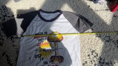 Vintage 80s Made in America Tested in Japan Use it in Iran Raglan T-Shirt