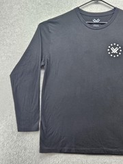 Vortex Shirt Mens XL Black Long Sleeve Crew Neck Logo Jersey Lightweight