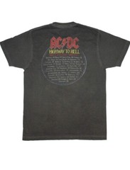 AC/DC Highway to Hell Tour Classic Rock Heavy Metal Music Band T Shirt Size XL