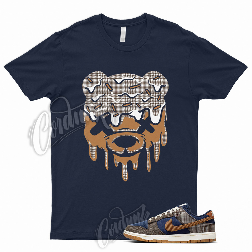 DRIPPY Shirt for Dunk Low Tweed Corduroy Midnight Navy Ale Baroque Brown Tartan
