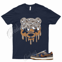 DRIPPY Shirt for Dunk Low Tweed Corduroy Midnight Navy Ale Baroque Brown Tartan
