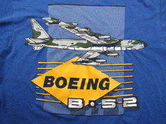 Vtg 80s Screen Stars Boeing B-52 Stratofortress Bomber WWII T-Shirt USAF Sz M