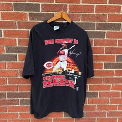 Vintage 90s dynasty Ken Griffey jr Cincinnati red t shirt baseball size xl