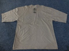 Miskeen t shirt mens XL beige graphic streetwear hiphop vintage baggy
