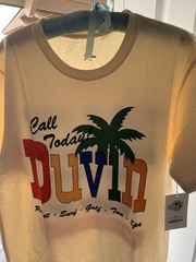 NWT L Duvin World Famous Beach Club T-shirt Summer Tropical Resort Unisex Large