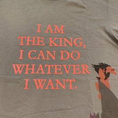 Disney Lion King Uniqlo Lot of 2 T-Shirts Mens Size M Black Gray Simba Scar King