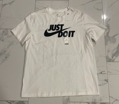 Nike Men’s Sportswear Tee Just Do It Swoosh White AR5006-100 LARGE