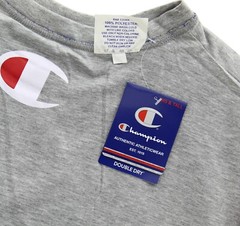Champion Men’s Big & Tall Reversible Mesh Jersey & Knit Tee Shirt, Script Logo