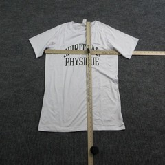 Spiritual Physique Shirt Mens L White Short Sleeve Crew Neck Graphic Tee