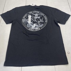 Lane Frost Shirt Mens Large Black Legend Lives Forever Graphic Tee Rodeo Bull