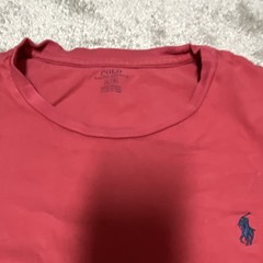 Polo Ralph Lauren Men’s Red Solid Crew Neck Short Sleeve Logo T-Shirt, Size L