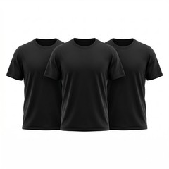 Men’s 3 Pack 100% Cotton T-Shirts Short Sleeve Crew Neck Casual Basic Tee