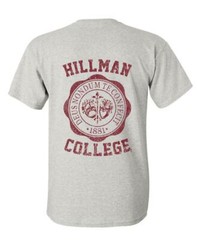 HILLMAN COLLEGE – back print hbcu university 90s retro – Unisex Cotton T-Shirt