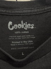Cookies Graphic Logo T-shirt Size Large Short Sleeve Crew Flag Casual