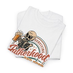 Surviving Fatherhood One Beer Skeleton Tee