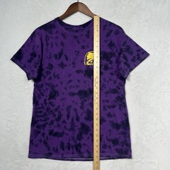 Taco Bell Purple Tie Dye Trippy Psychedelic Employee Cheesy Taco T-Shirt Mens S