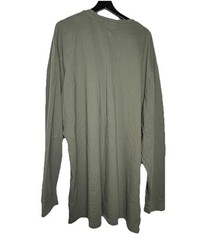 REDHEAD Long Sleeve Henley Shirt Men’s 3XLT Olive Green