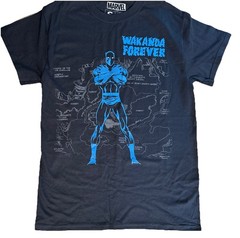 NEW Black Panther Marvel Black Cotton T Shirt Classic Fit Size S Small