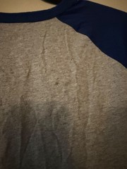 Sport-Tek Fort Wayne Metals Raglan Baseball Tee Shirt Gray Blue 2XL
