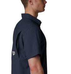 Columbia PFG Slack Tide Camp Short-Sleeve Button-Down Shirt – Collegiate Navy –