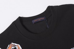 men casual round neck short sleeve men black T-shirt size M/L/XL