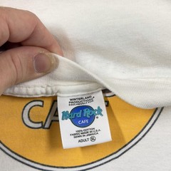 Vintage Hard Rock Cafe Shirt Mens XL White Las Vegas Logo Graphic Tee Music