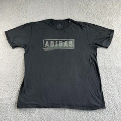 Adidas T Shirt Mens Large Black Graphic The Go To Tee Logo Casual Outdoor Sports