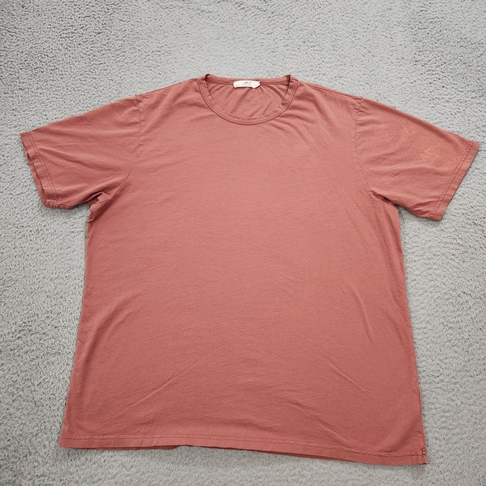 Mr Porter T-Shirt Mens XXL Pink Short Sleeve Stretch Cotton Portugal Made *Spot*