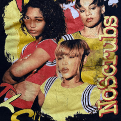 TLC RnB Hip Hop Music Graphic Band Tee T Shirt Black Music Medium