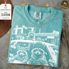 Raccoon Funny Gangsta Animal Comfort Tee