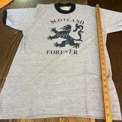 VTG Scotland Forever Ringer T-Shirt Mens M Single Stitch Made In USA Stedman T