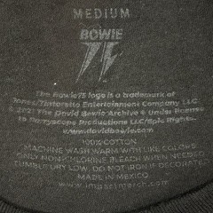 DAVID BOWIE Blackstar Licensed T-Shirt 2021. MEDIUM Bowie 75 Preowned NV