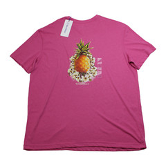Caribbean Men’s Big & Tall Tropical Graphic Tee Pineapple XLT 2XLT 3XLT NWT $40