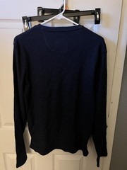 Jachs New York Henley Shirt Mens Small Thermal Waffle Knit Long Sleeve NWT