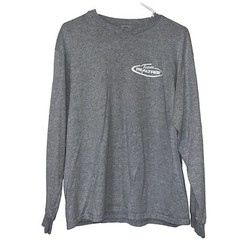 Team Realtree Long Sleeve T Shirt Adult Large Gray Logo Outdoor Sports Fishing