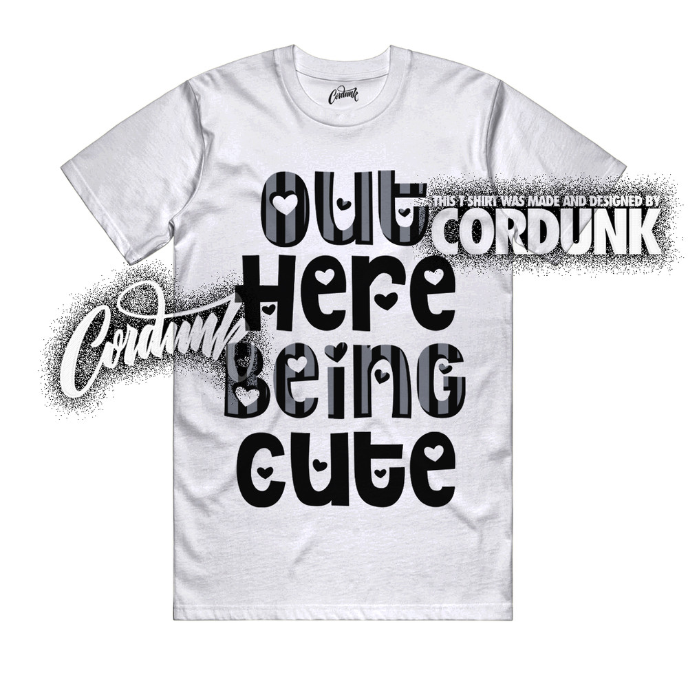 10 OG Steel White Black Light Steel Grey T Shirt Match CUTE