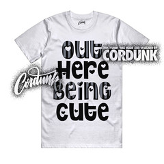 10 OG Steel White Black Light Steel Grey T Shirt Match CUTE
