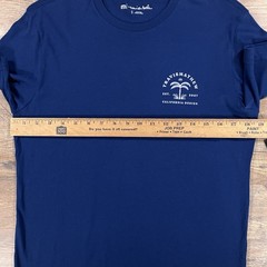 Travis Mathew T Shirt Mens Small Blue Crew Neck Cotton Short Sleeve Golf NEW