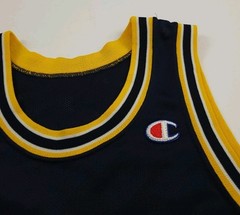 Vintage 90s University Michigan Wolverines Champion Basketball 24 Jersey USA 36
