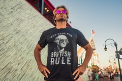 Mens Too Cool for British Rule T Shirt Funny Patrotic 4th Of July Party Tee for