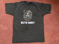 RARE! Beth Hart Logo Black Cotton Shirt All size S-5XL Unisex HL805