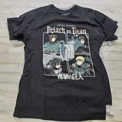 Lot of 6 Attack on Titan Anime Graphic T-Shirt Lot Size Adult MED