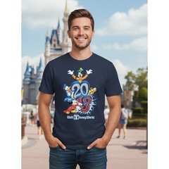 2013 Walt Disney World Mens Large Graphic T-Shirt Mickey Mouse Goofy Donald Duck