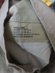 US MILITARY 3 COLOR DESERT CAMOUFLAGE RIP STOP TOP DCU BDU NEW