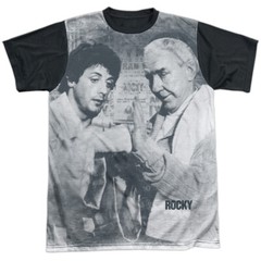 Rocky Ready Adult Halloween Costume T Shirt (Black Back), S-3XL