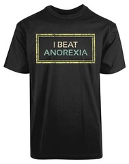 I Beat Anorexia New Mens Shirt Stylish Humor Authentic Printed Casual Summer Tee
