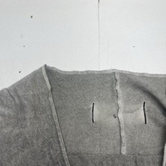 Grey Lightweight Asymmetrical Hem Cowl Neck Short Sleeve T Shirt Mens Small