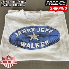 New Rare Jerry Jeff Walker 80s Shirt Short Sleeve Unisex Tshirt good new Tshirt