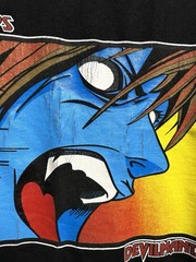 Vintage Hook Ups Devilman 13 Skateboards Anime Manga T-Shirt Size L Fuct