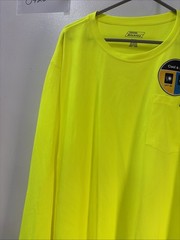Dickies Men’s Long Sleeve Pocket Tee Cool & Dry Size 3XL Florescent Yellow NWT